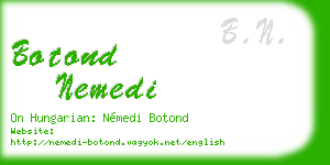 botond nemedi business card
